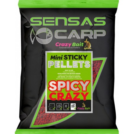 MINI STICKY PELLETS SPICY CRAZY 700G SENSAS