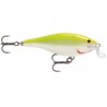 SHALLOW SHAD RAP 7CM SILVER FLUORESCENT CHARTREUSERAPALA