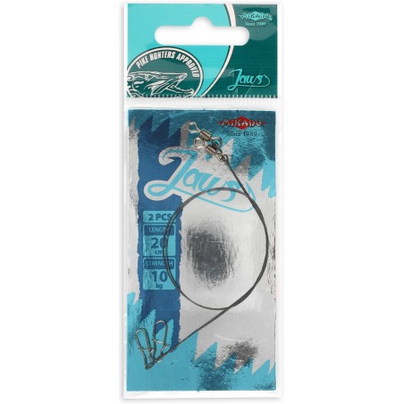 PRZYPON WOLFRAMOWY 25CM/18KG JAWS STRONG MIKADO