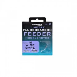 Przypony Fluorocarbon feeder Wide gape 16/0,15mm 1m Drennan