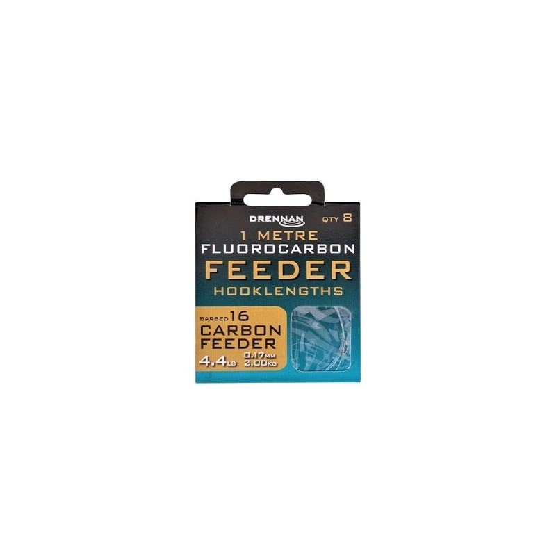 Przypony Fluorocarbon feeder Carbon feeder 16/0.17mm 1m Drennan