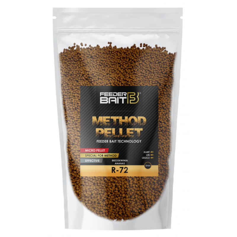 FEEDER BAIT 2mm 800g Method Pellet R72 Brzoskwinia&Ananas