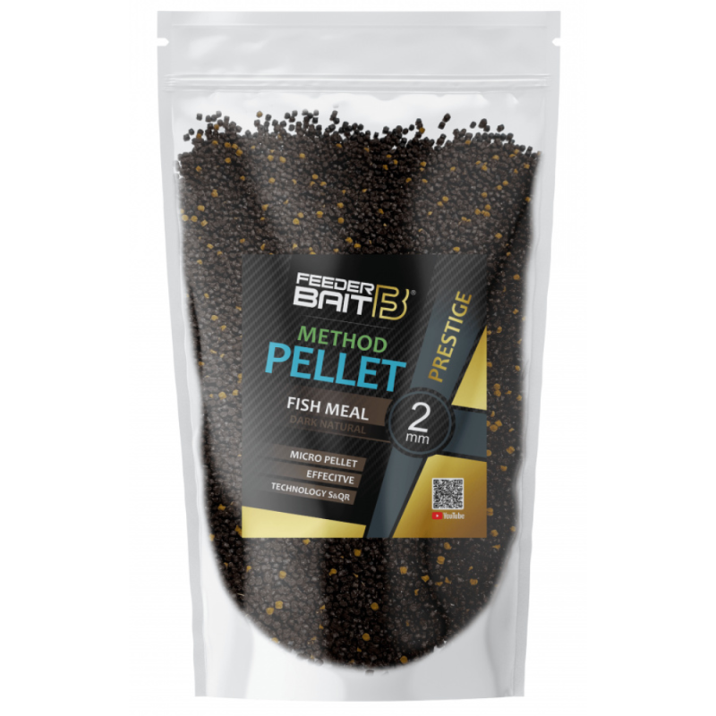 FEEDER BAIT 2mm 800g Prestige Method Pellet Fish Meal Dark Natural