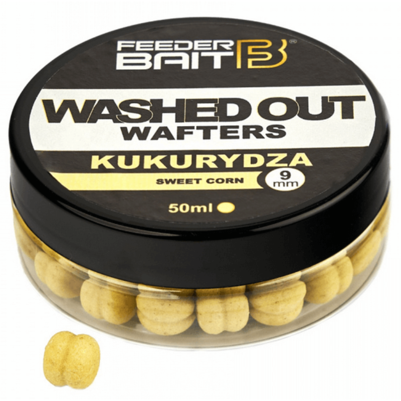 FEEDER BAIT 9mm Washed Out Wafters Kukurydza