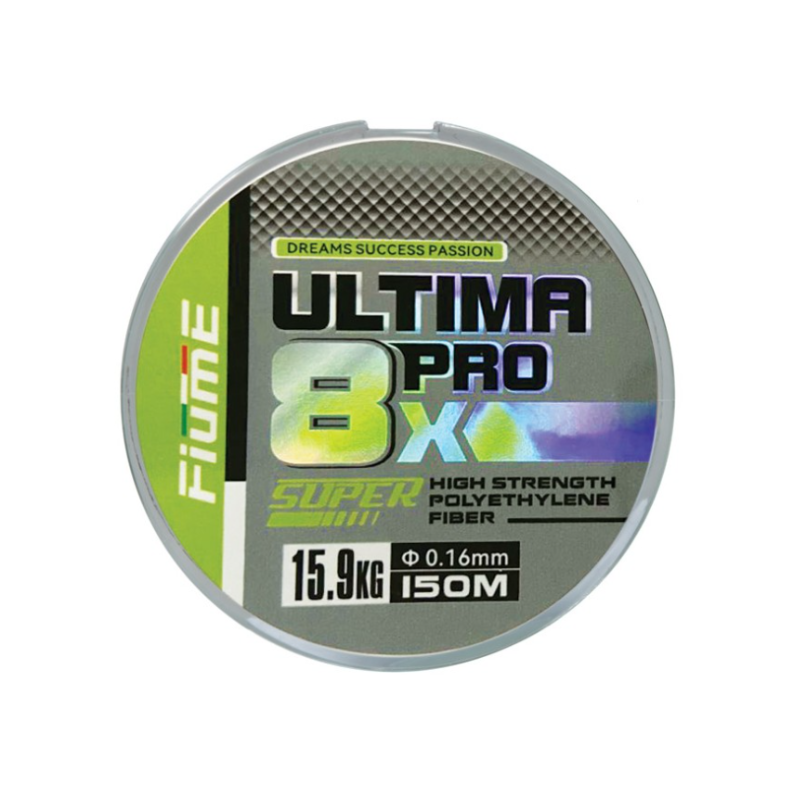 PLECIONKA ULTIMA PRO 8x, 150m, MOSS GREEN 0.16mm Fiume