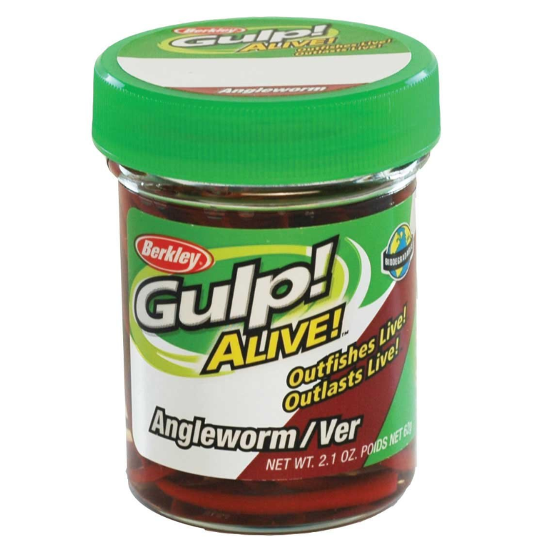Berkley Gumy Gulp! Alive Angle Worm 5cm Red Wiggler