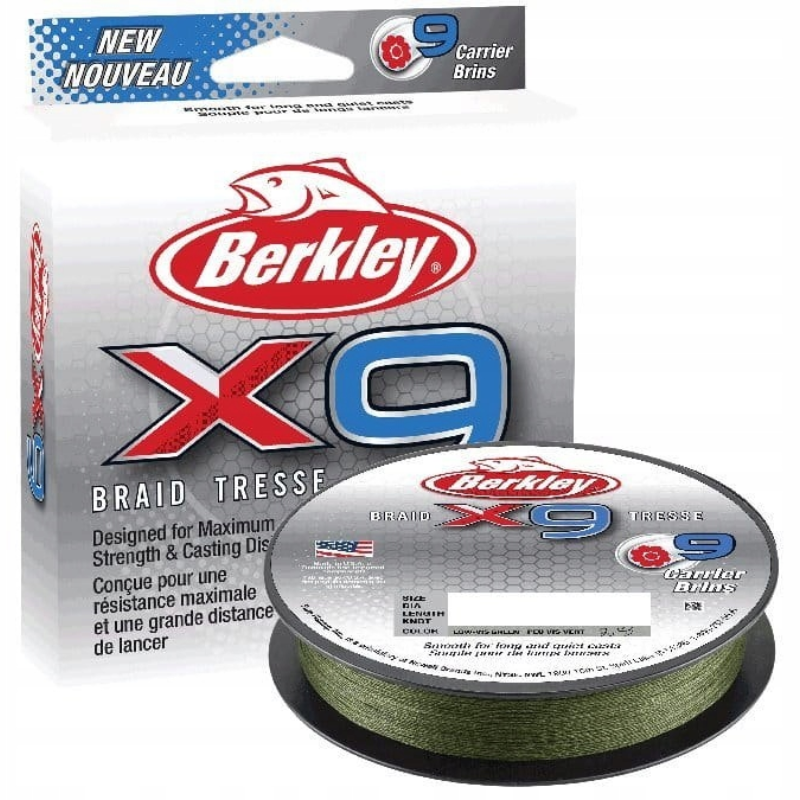 Berkley Plecionka X9 150m/ 0,14mm Low Vis Green