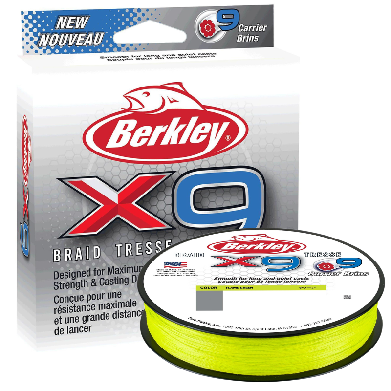 Berkley Plecionka X9 150m/ 0,17mm Flame Green