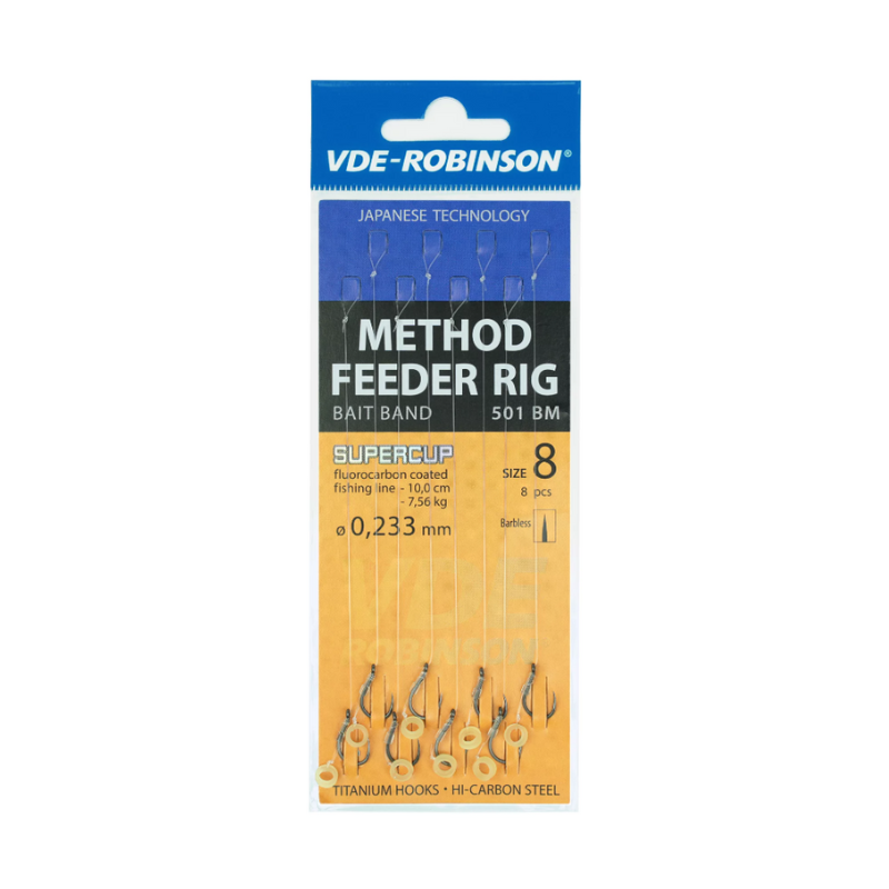 Przypony Method Feeder MF 501BN żyłka 0,245 band nr 4 Robinson MVDE