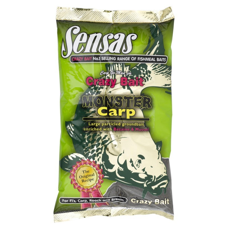 Sensas Zanęta Crazy Bait 1kg Monster Carp
