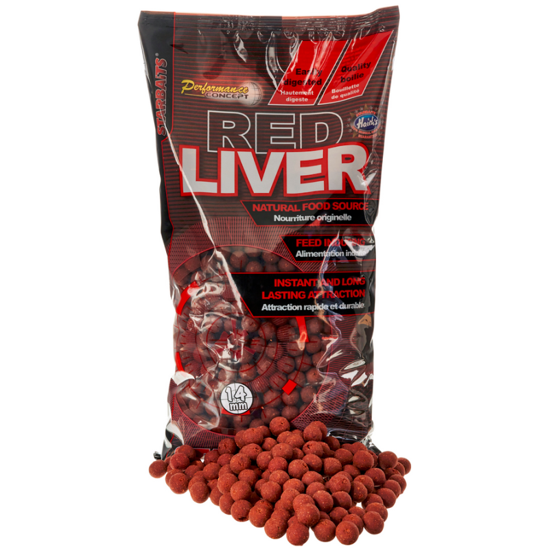 Starbaits Kulki Red Liver 14mm 800g