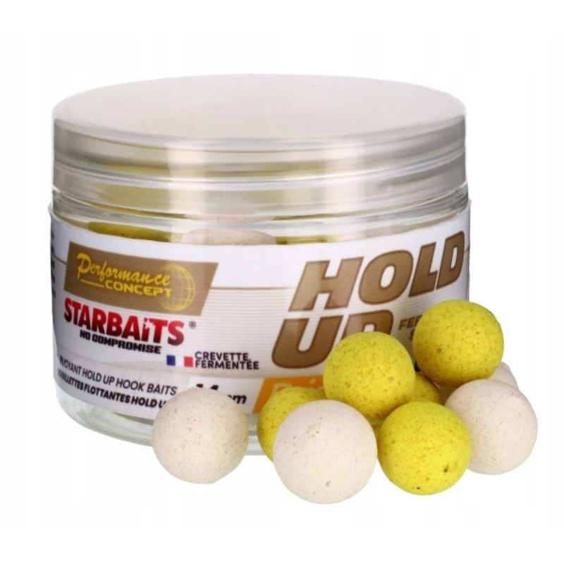 Starbaits Kulki Hold Up Bright Pop-Up Fermented Shrimp 14mm 50g