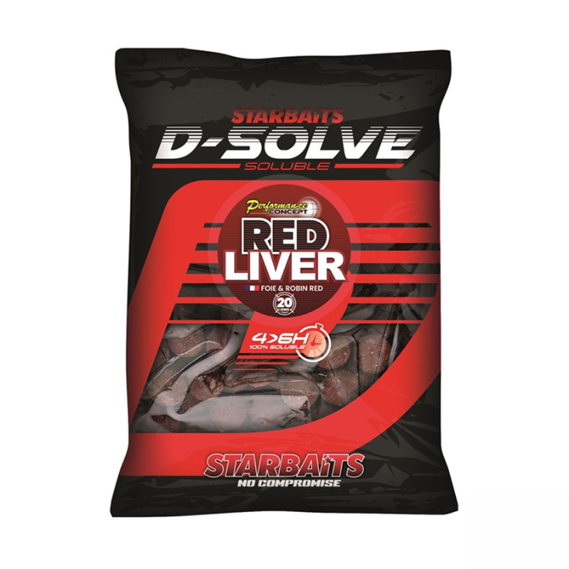 Starbaits Kulki PC Red Liver D-Solve 20mm 2,5kg