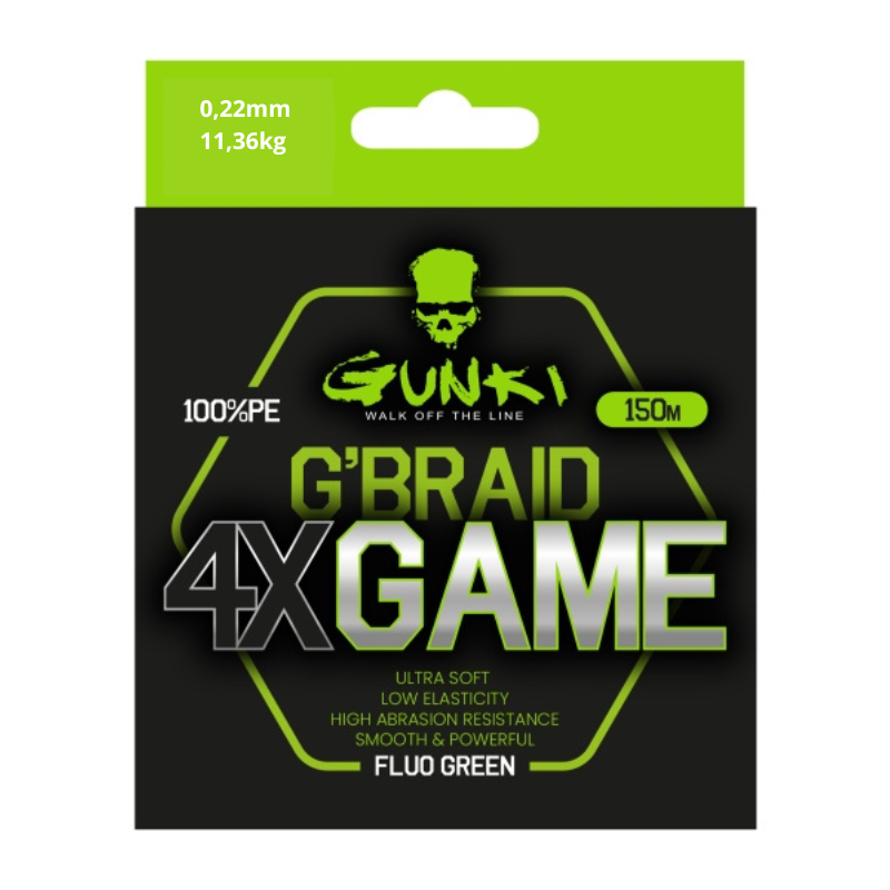 Gunki Plecionka Line G'Braid 4X Game 150m 0,20mm