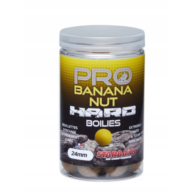 Starbaits Kulki Pro Banana Nut Hard Boilies 24mm 200g