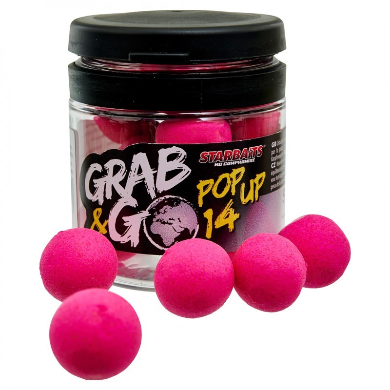 Starbaits Kulki Grab & Go Global Pop Up 14mm Strawberry Jam