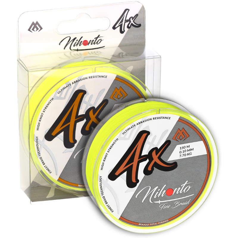 Mikado Plecionka Nihonto Fine Braid Fluo Yellow 0,18mm