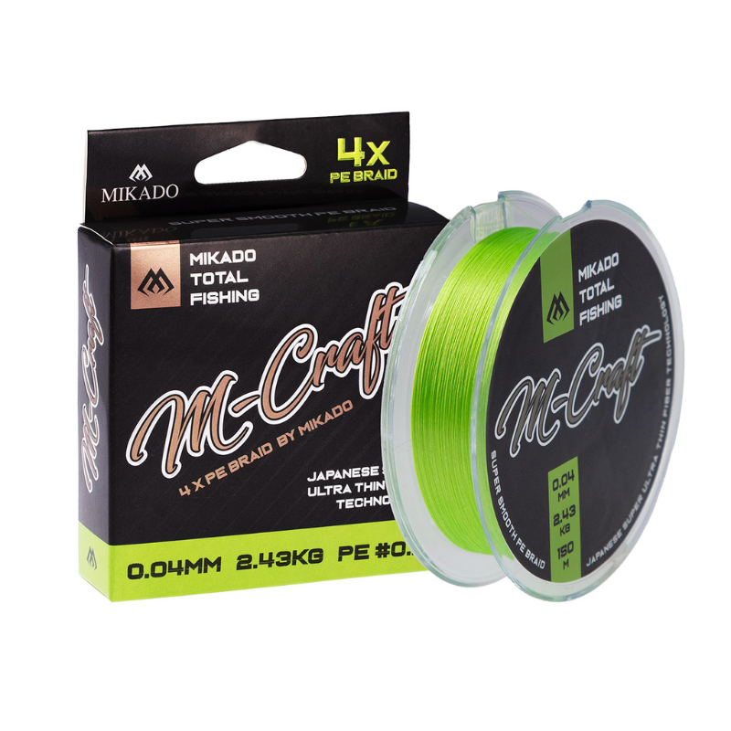 Mikado Plecionka M-Craft Braid Fluo Green 0,08mm
