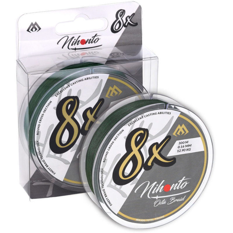 Mikado Plecionka Nihonto Octa Braid Green 0,40mm 300m