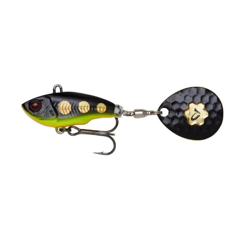 Savage Gear Wirujący Ogonek Fat Tail Spin 6,5cm Black Magic