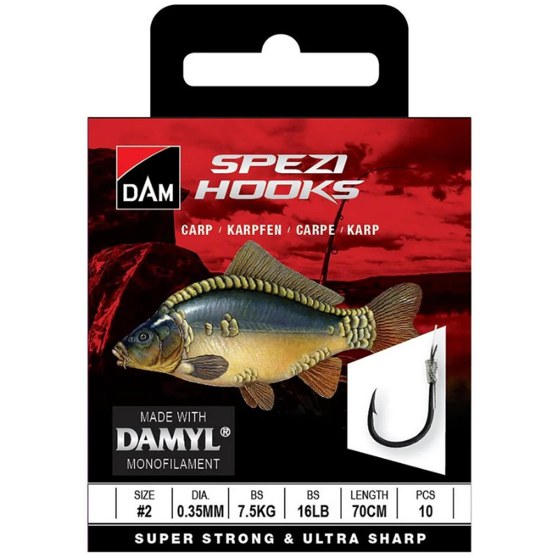 DAM Haczyki Z Przyponami Spezi Carp Nr.10