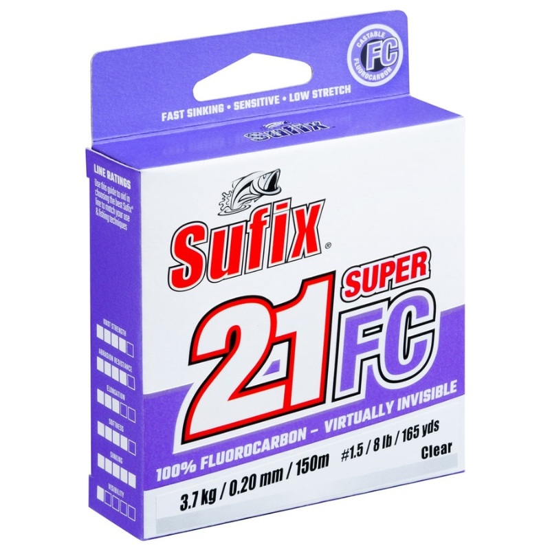 Surfix Fluorocarbon Super 21 Fluoro Clear 0,28mm 150m