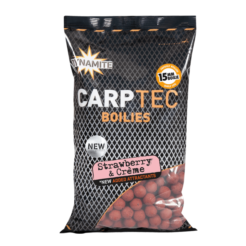 Dynamite Baits Kulki Zanętowe Carptec Strawberry & Creme 15mm 1,8kg