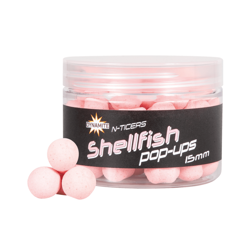 Dynamite Baits Kulki Zanętowe N-Ticers 12mm Shellfish Pop-Ups