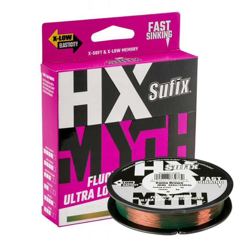 Sufix Żyłka HX-MYTH Camo Brown 0,2mm 150m