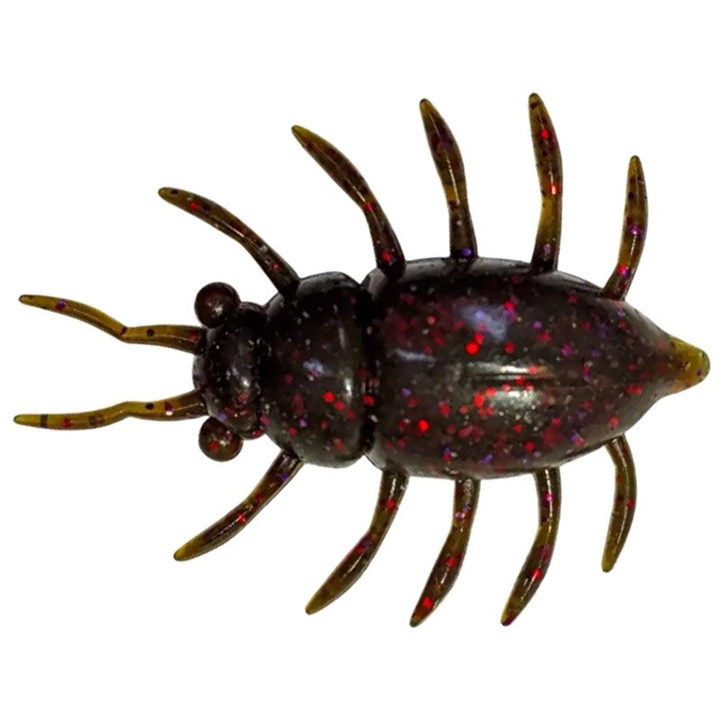 FishUp Chrabąszcz Maybug 1,3" 050 Green Pumpkin Brown/Red & Purple