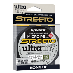 Konger Plecionka Streeto Ultra Tiny Olive Green 0,08/150m