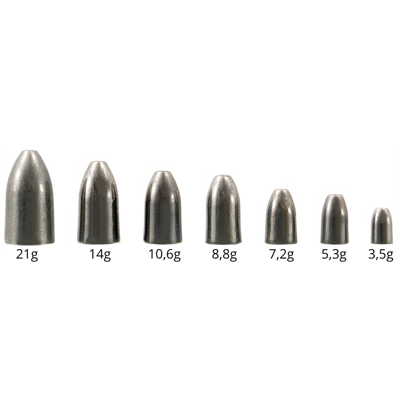 Kamatsu Ciężarki Wolframowe Bullet Texas Carolina Rig 8,8g