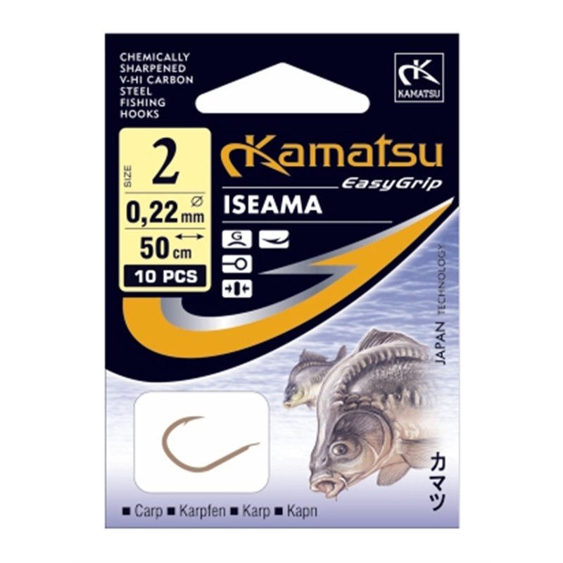 Kamatsu Haczyki Z Przyponami 50cm Karp Iseama Nr8 BLNO