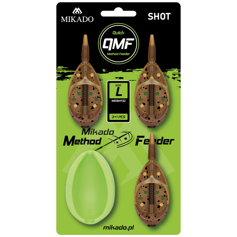 Mikado Koszyczek Method Feeder Shot 3x20g + Foremka AMFS-QMF-3L-SET20B