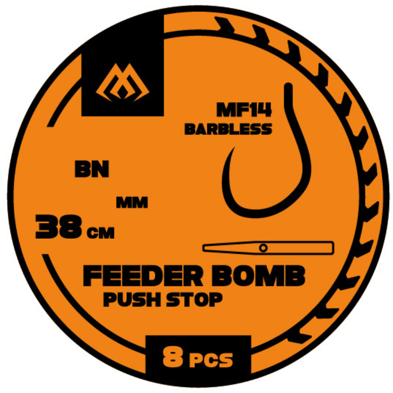 Mikado Przypon FB MF14 Z Push Stopem Bez Zadziora Nr 14 HFB14BP-14