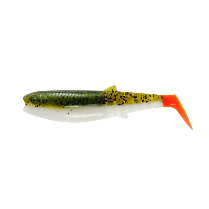 Savage Gear Kopytko Cannibal Shad Bulk 6,8cm 3g Olive Hot Orange