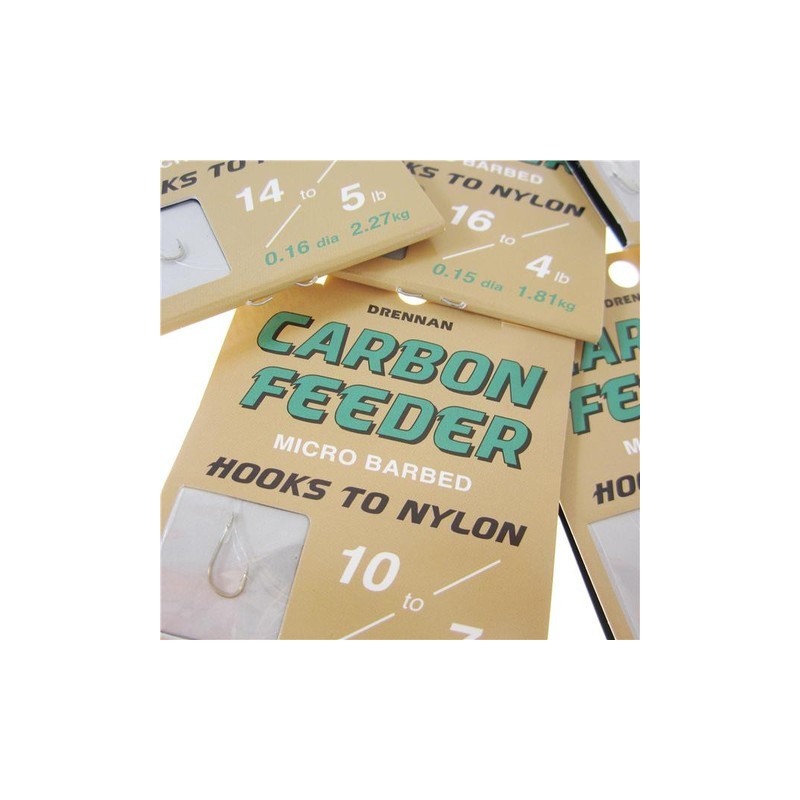 HACZYKI Z PRZYPONEM 14/0.16MM CARBON FEEDER